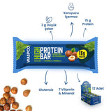 Snacksify Protein Bars – Nuts, 15g Protein, 2g Sugar, Gluten Free (12 Count, 50g)