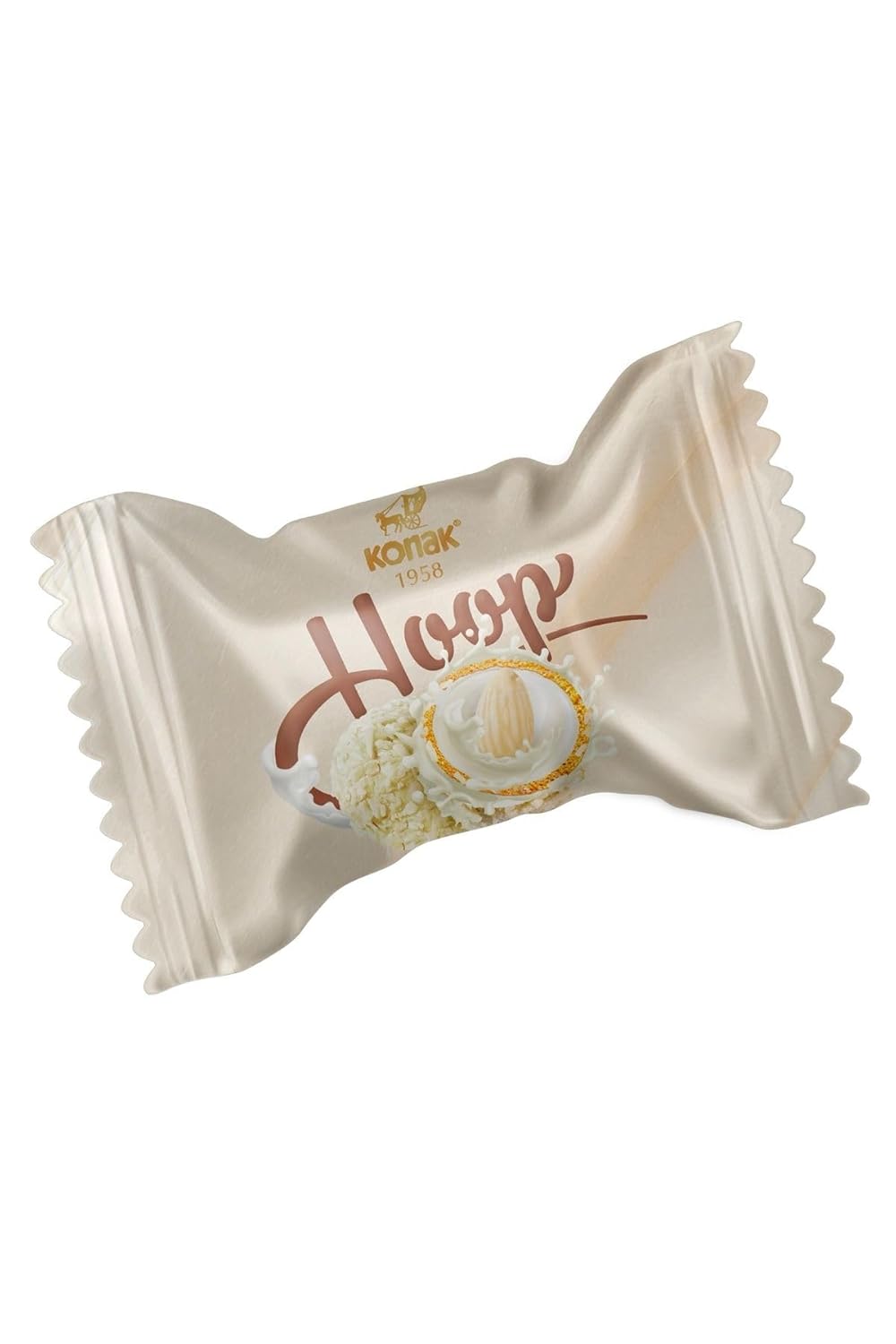 Mini Dubai Chocolate balls With Whole Almond Filled Coconut flavor 8.8 Oz