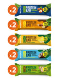 Snacksify Protein Bars Variety Pack – 5 Flavors: Peanut, Coconut, Nuts, Pistachio & Banana, 15g Protein, 2g Sugar (10 Count, 50g)