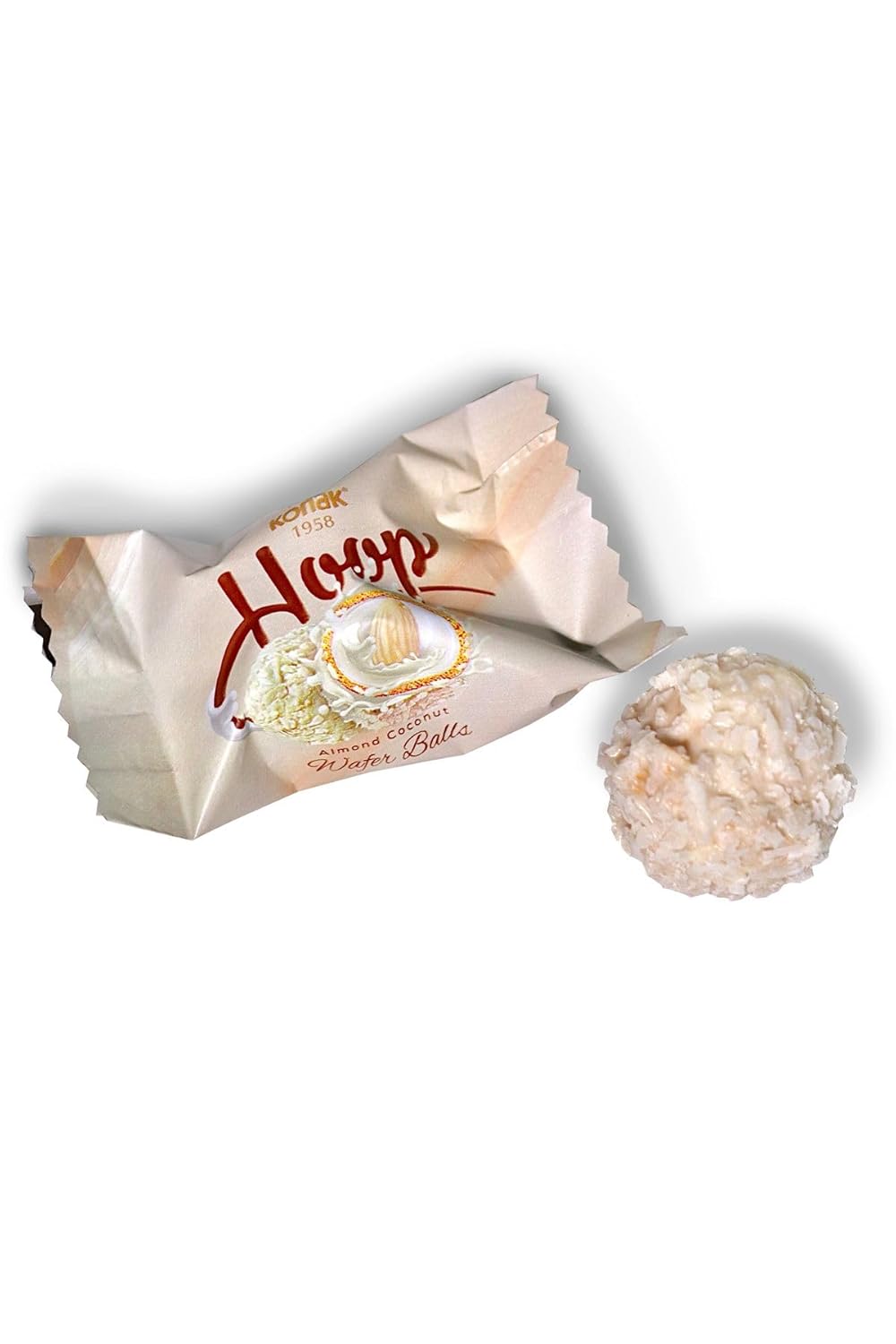 Mini Dubai Chocolate balls With Whole Almond Filled Coconut flavor 8.8 Oz