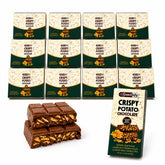Crispy Potato Chip Luxury Milk Chocolate Bars, Hazelnut Cream – Wholesale Pack of 144