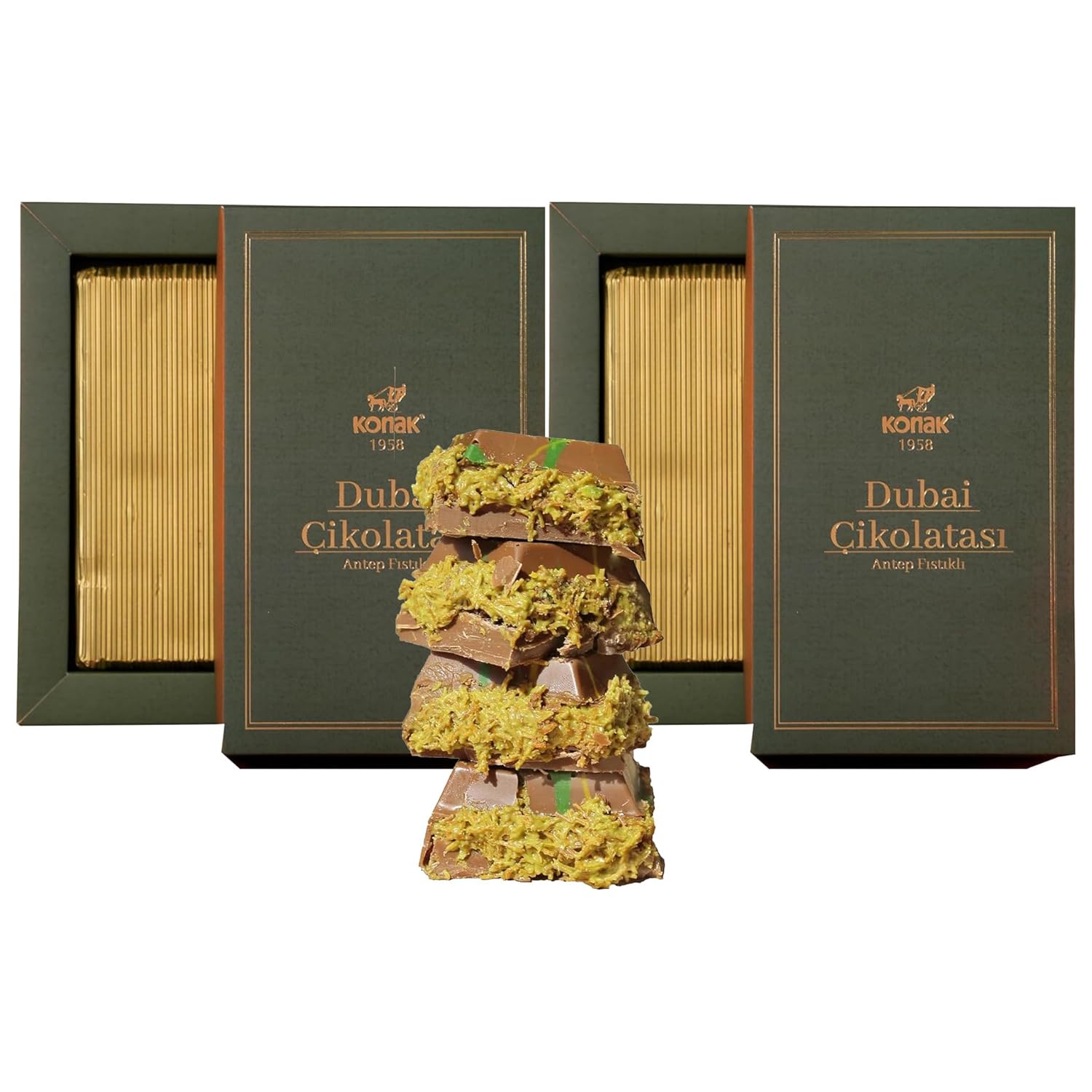 Dubai Chocolate With Kunafa Pistachio 7oz