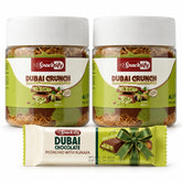 Dubai Crunch Pistachio Chocolate Spread with Crispy Kataifi – 2 Pack, 10.58 oz