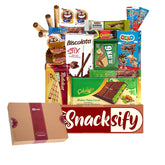 21 Count Gift Snack Box – Dubai Chocolate 93g & 27g + 19 International Chocolates & Snacks