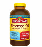 Nature Made Flaxseed Oil 1400 mg Softgels, 300 ct.
