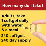 Nature Made Burp-Less Fish Oil 1200 mg Softgels, 240 ct.