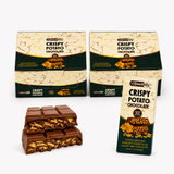 Crispy Potato Chip Luxury Milk Chocolate Bars, Hazelnut Cream, Pack of 24