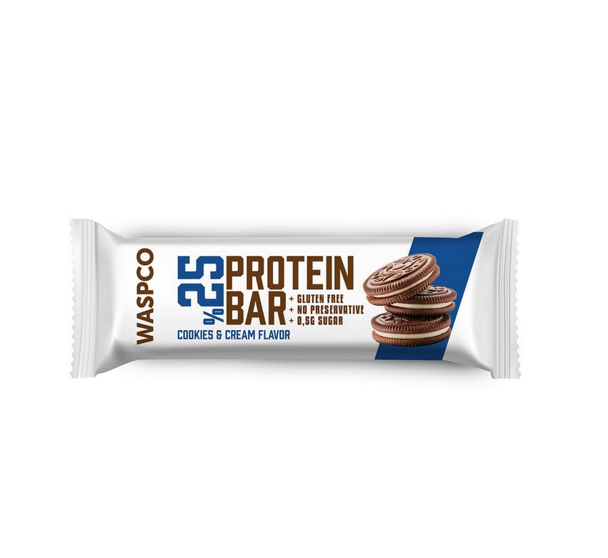 Snacksify Protein Bars – Cookies and Cream, 9g Protein, 0.5g Sugar, Gluten Free (12 Count, 36g)