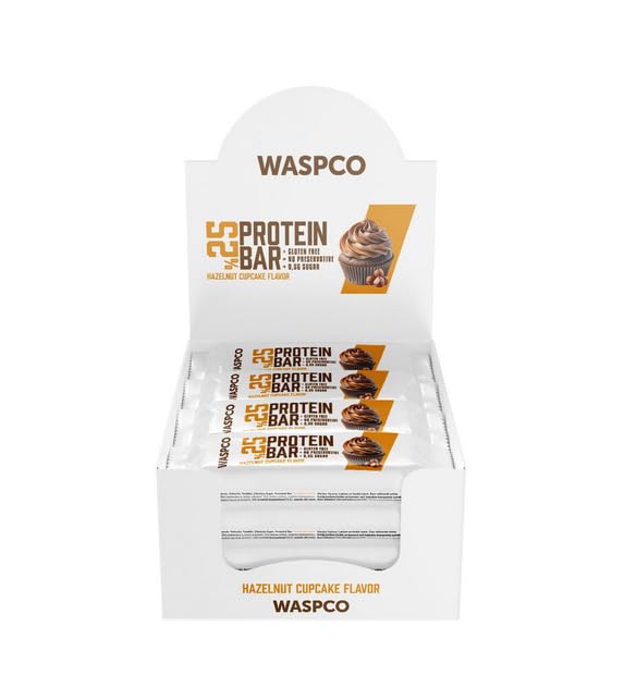Snacksify Protein Bars – Hazelnut Cupcake, 9g Protein, 0.5g Sugar, Gluten Free (12 Count, 36g)
