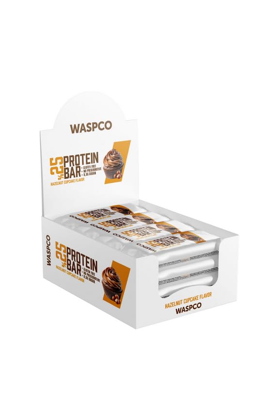Snacksify Protein Bars – Hazelnut Cupcake, 9g Protein, 0.5g Sugar, Gluten Free (12 Count, 36g)
