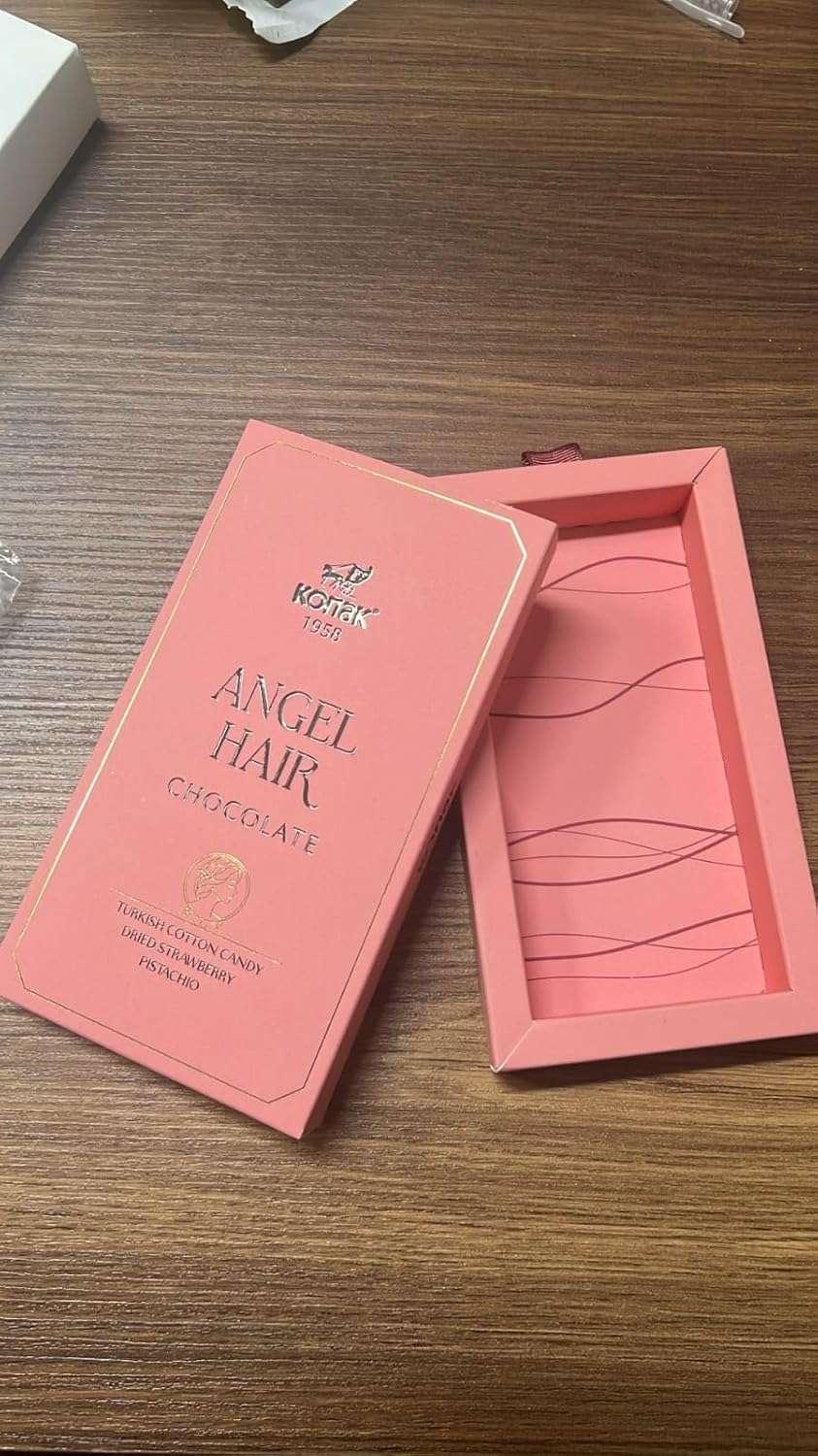 ANGEL HAIR Strawberry and pistachio - Chocolate cotton candy bar 5.9 oz