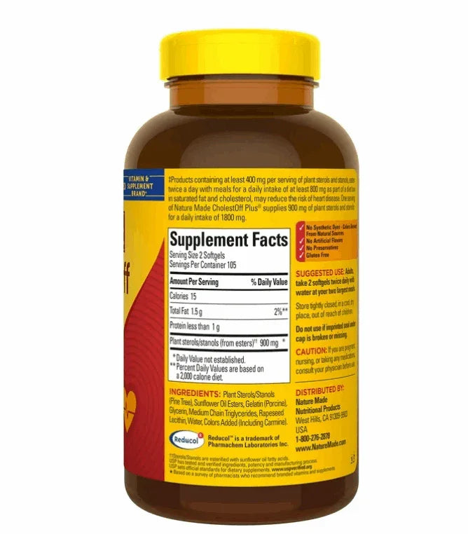 Nature Made CholestOff Plus Softgels, 210 ct.