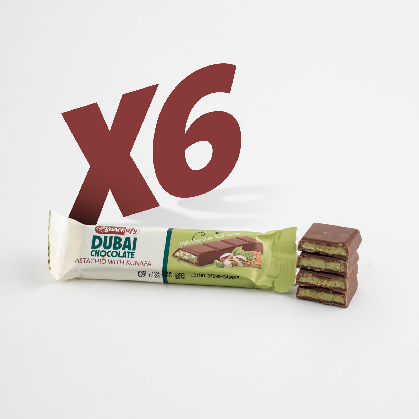 20 count | Mini Dubai chocolate & candy - 6 mini Dubai bar 27 g and 8 Dubai candy 13 g - 6 Dubai pistachio ball - amazing Gift Box