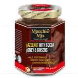 Munchie Mix hazelnut with cocoa, honey, and ginseng supplement 