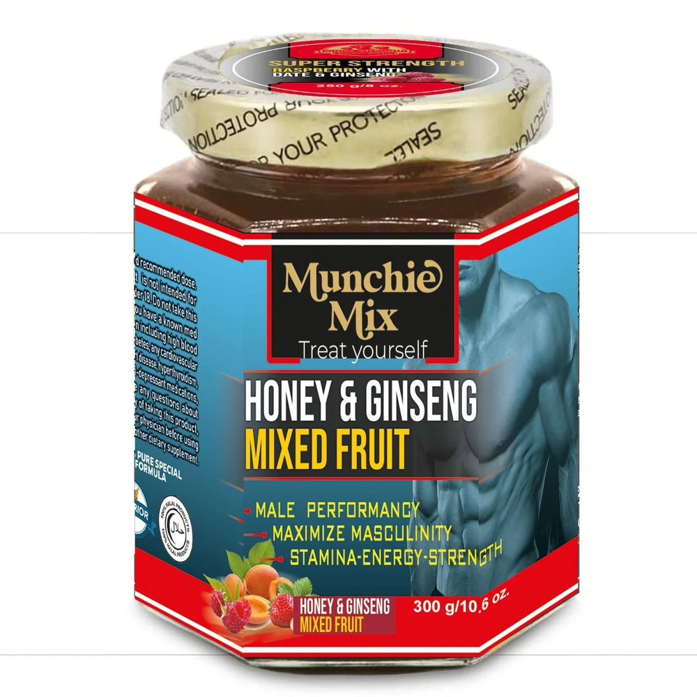 Munchie Mix Honey & Ginseng Mixed Fruit supplement 