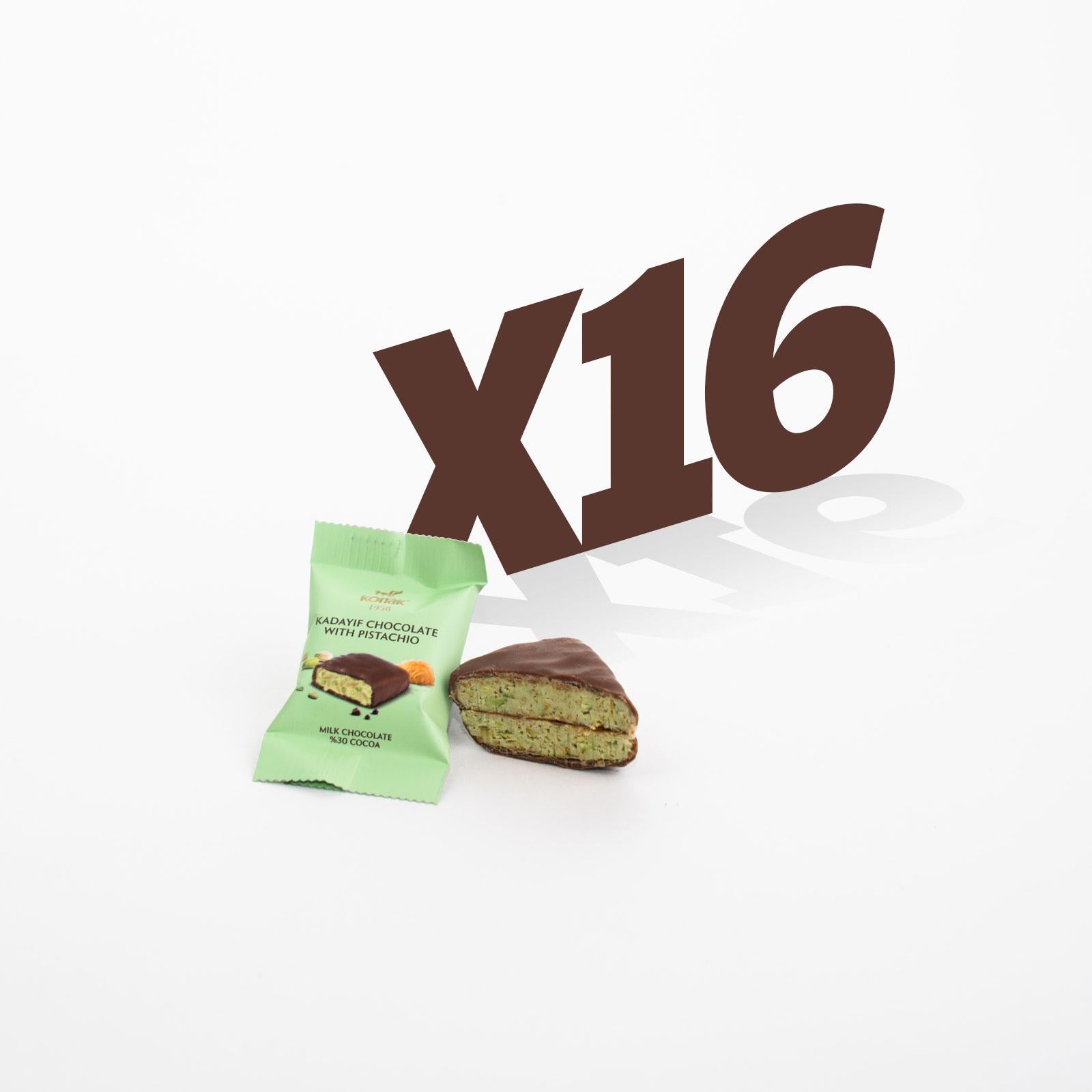 50 count | Mini Dubai chocolate & candy - 15 mini Dubai bar 27 g and 16 Dubai candy 13 g - 19 Dubai pistachio ball - amazing Gift Box